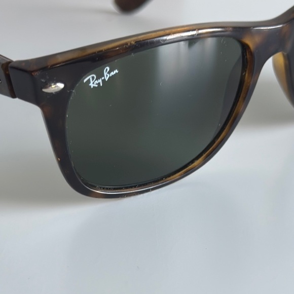 Ray-Ban Tortoise Shell Sunglasses RB 2132 NEW WAYFARER 902 58/18 145 3N - Picture 5 of 9